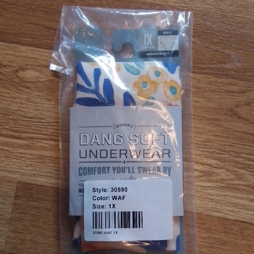 Women's Dang Soft Underwear - Blue and Yellow
